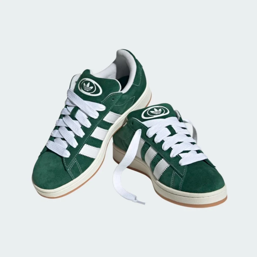 Adidas Campus 00s Green Suede Retro Sneakers - Image 2