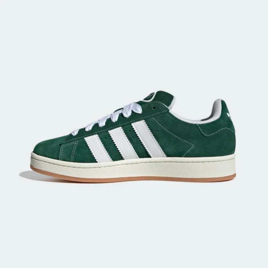 Adidas Campus 00s Green Suede Retro Sneakers - Image 3