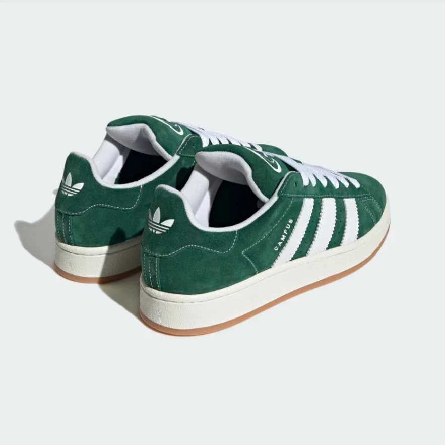 Adidas Campus 00s Green Suede Retro Sneakers - Image 4