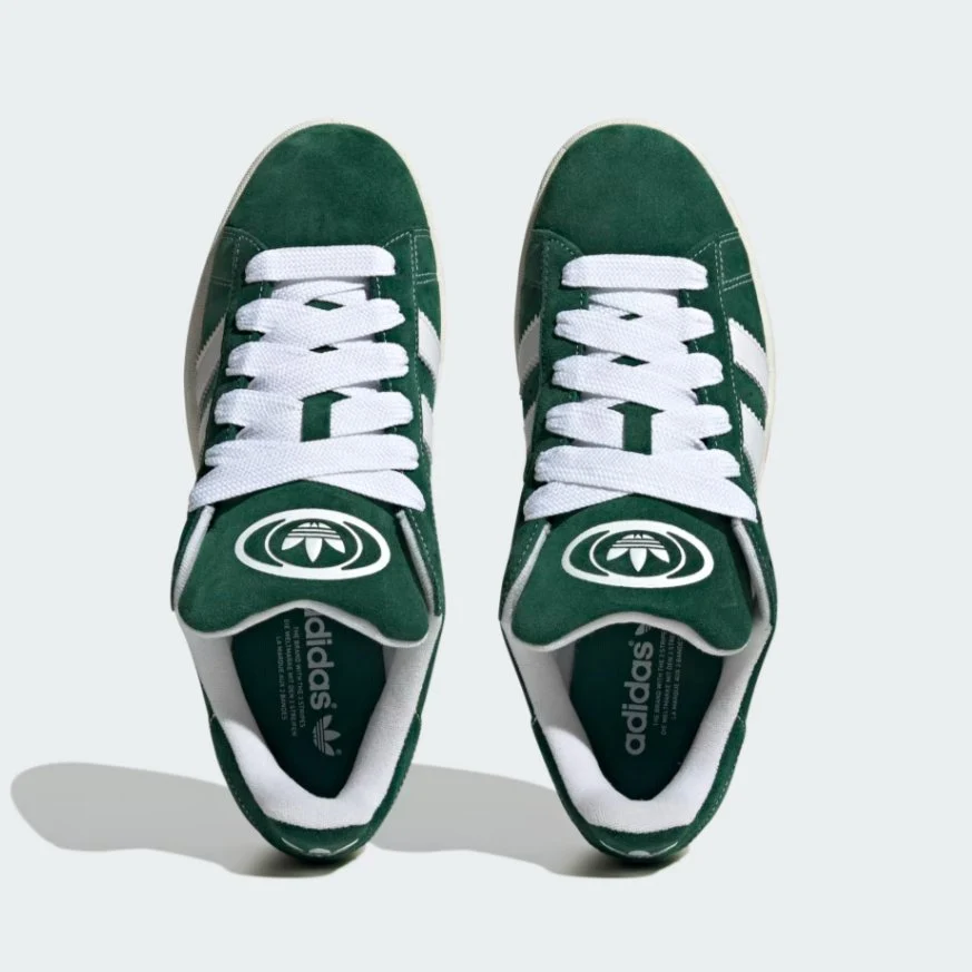 Adidas Campus 00s Green Suede Retro Sneakers - Image 5