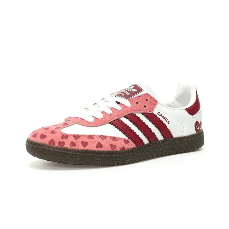 Adidas Samba OG Red Pink Cloud White Sneakers - Image 2