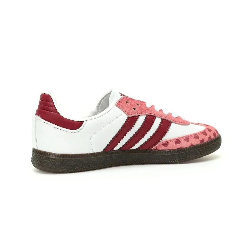 Adidas Samba OG Red Pink Cloud White Sneakers - Image 3