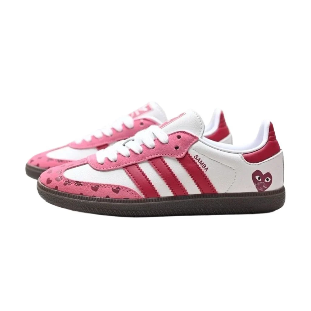 Adidas Samba OG Red Pink Cloud White Sneakers - Image 6