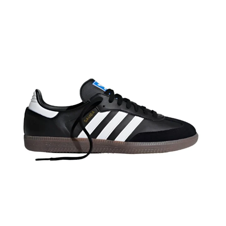 Adidas Samba Sports Shoe With a Black Leather And Rubber Sole
