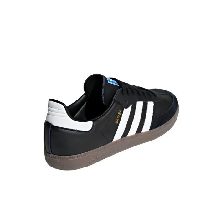 Adidas Samba Sports Shoe With a Black Leather And Rubber Sole - Image 4