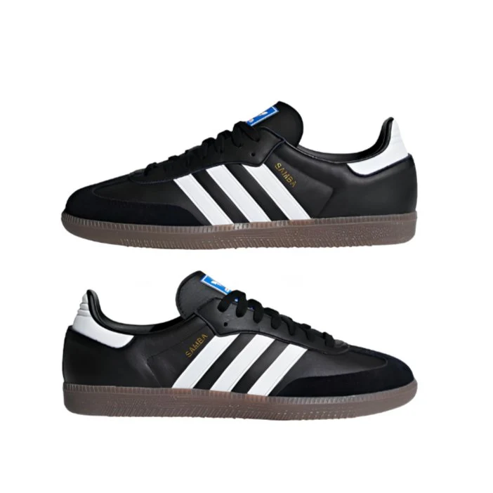 Adidas Samba Sports Shoe With a Black Leather And Rubber Sole - Image 5