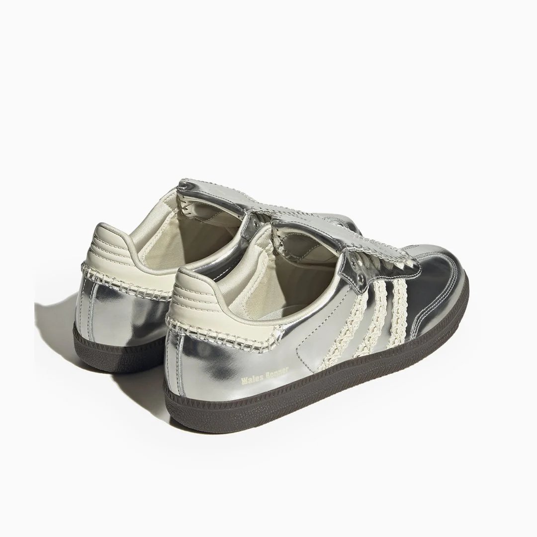 Adidas Samba X Wales Bonner Silver Sneakers - Image 4