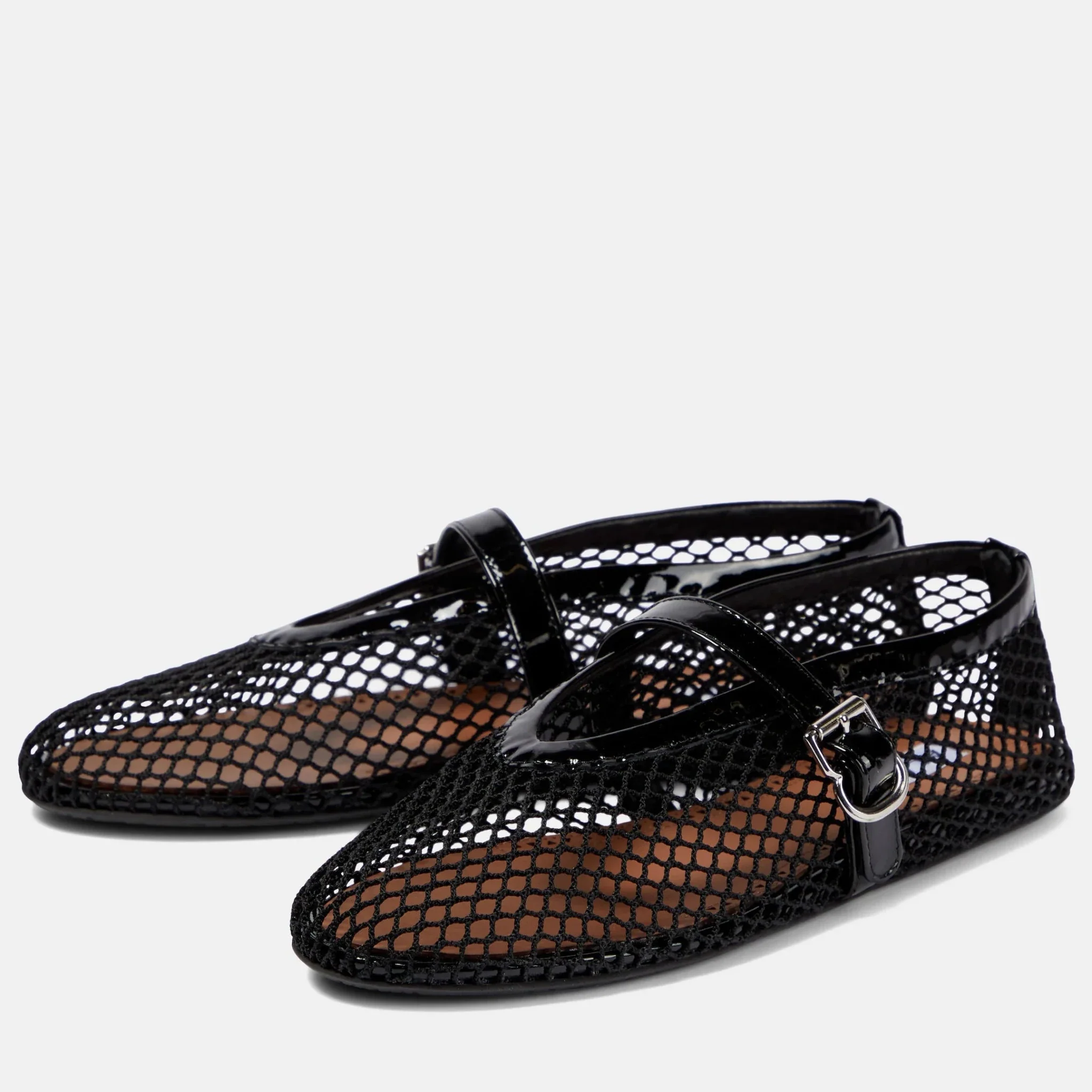 Alaïa Fishnet Ballet Flats - Image 2