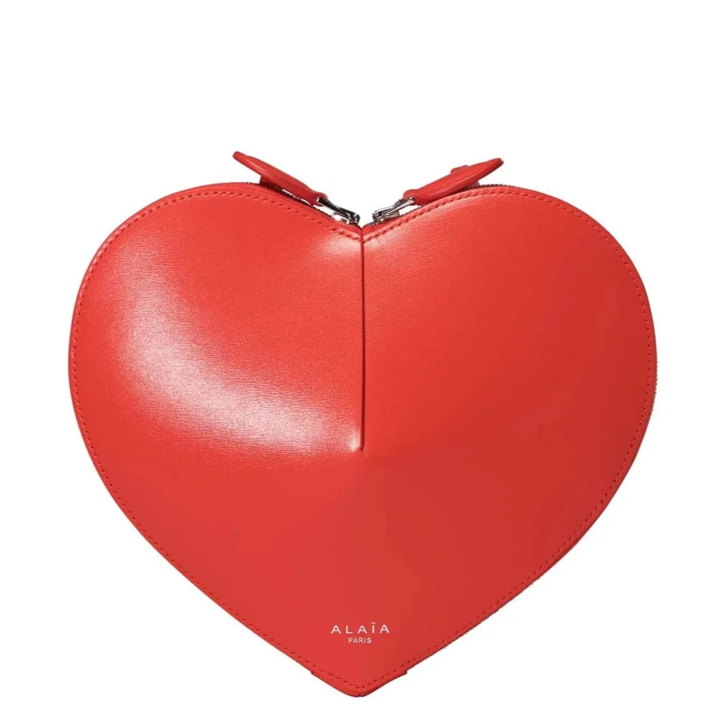 Alaïa Laque Le Coeur Heart-Shaped Bag – Red Patent Leather Mini Crossbody - Image 3