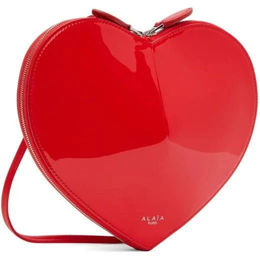 Alaïa 'Le Cœur' Red Crossbody Bag – Heart-Shaped Patent Leather Mini Purse | Modern Romantic Luxury - Image 3