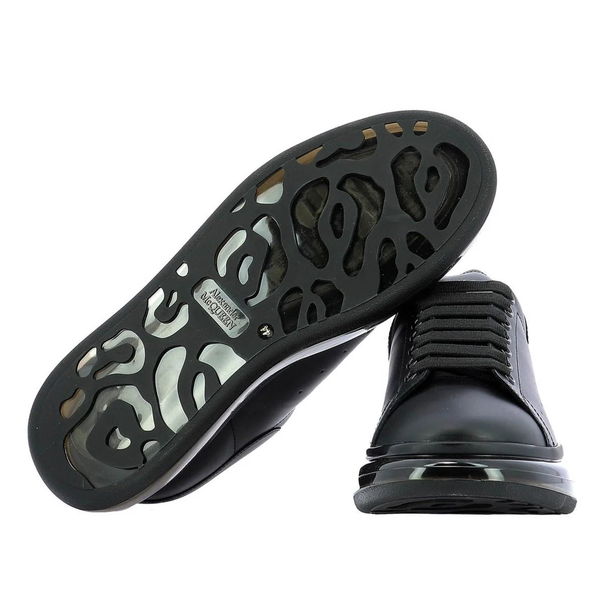 Alexander McQueen - Oversized Sneaker Black Transparent Sole - Image 3