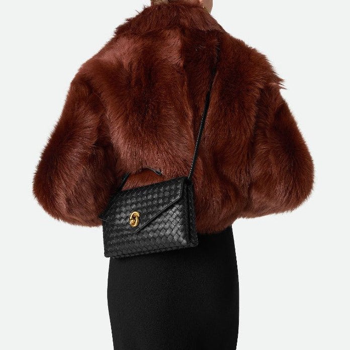 Bottega Knot Lock Black Bag - Image 4