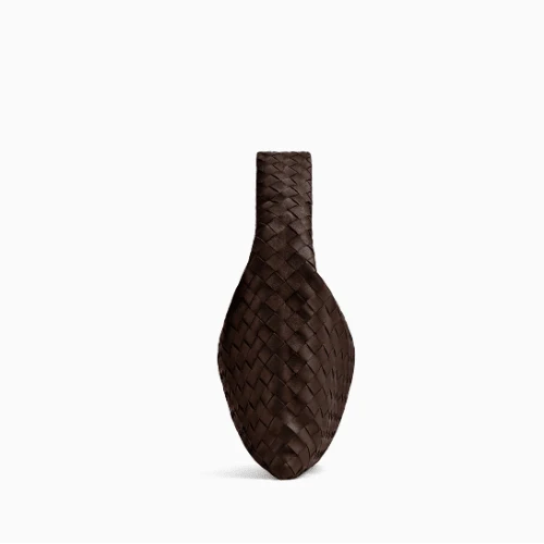 Bottega Veneta Small Hop Hobo Bag In Intrecciato Leather Brown - Image 4