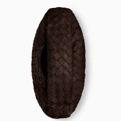 Bottega Veneta Small Hop Hobo Bag In Intrecciato Leather Brown - Image 5