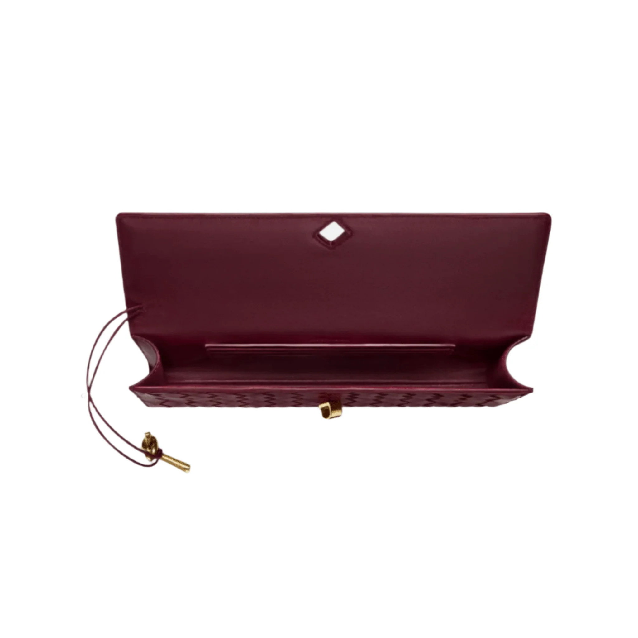 Bottega Veneta Andiamo Clutch – Barolo Intrecciato Leather With Brass - Image 2