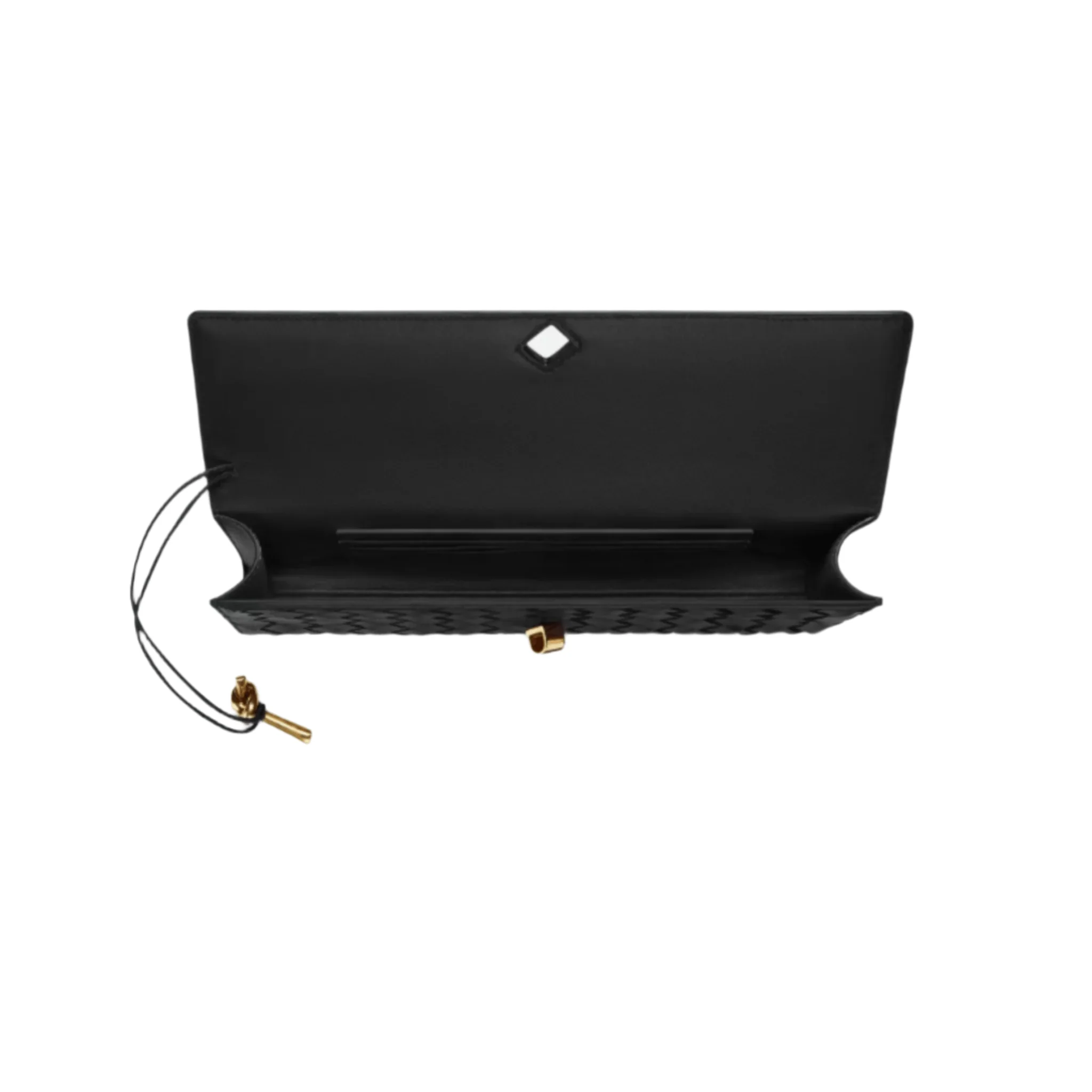 Bottega Veneta Andiamo Clutch – Black Intrecciato Leather - Image 2