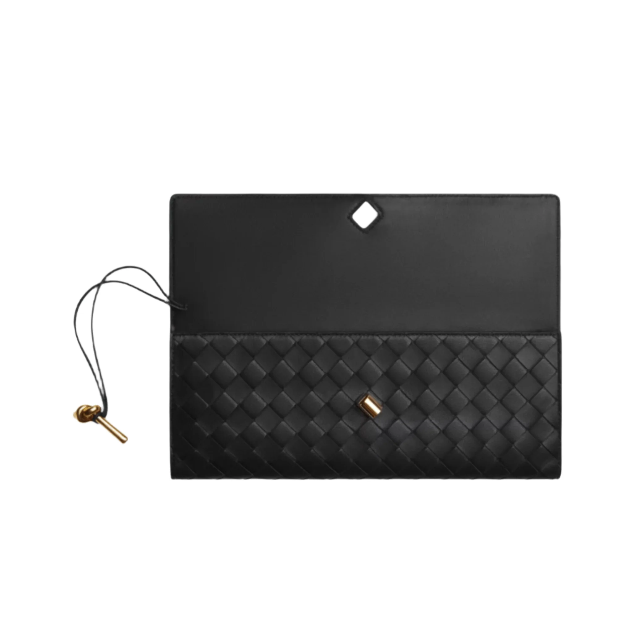 Bottega Veneta Andiamo Clutch – Black Intrecciato Leather - Image 4