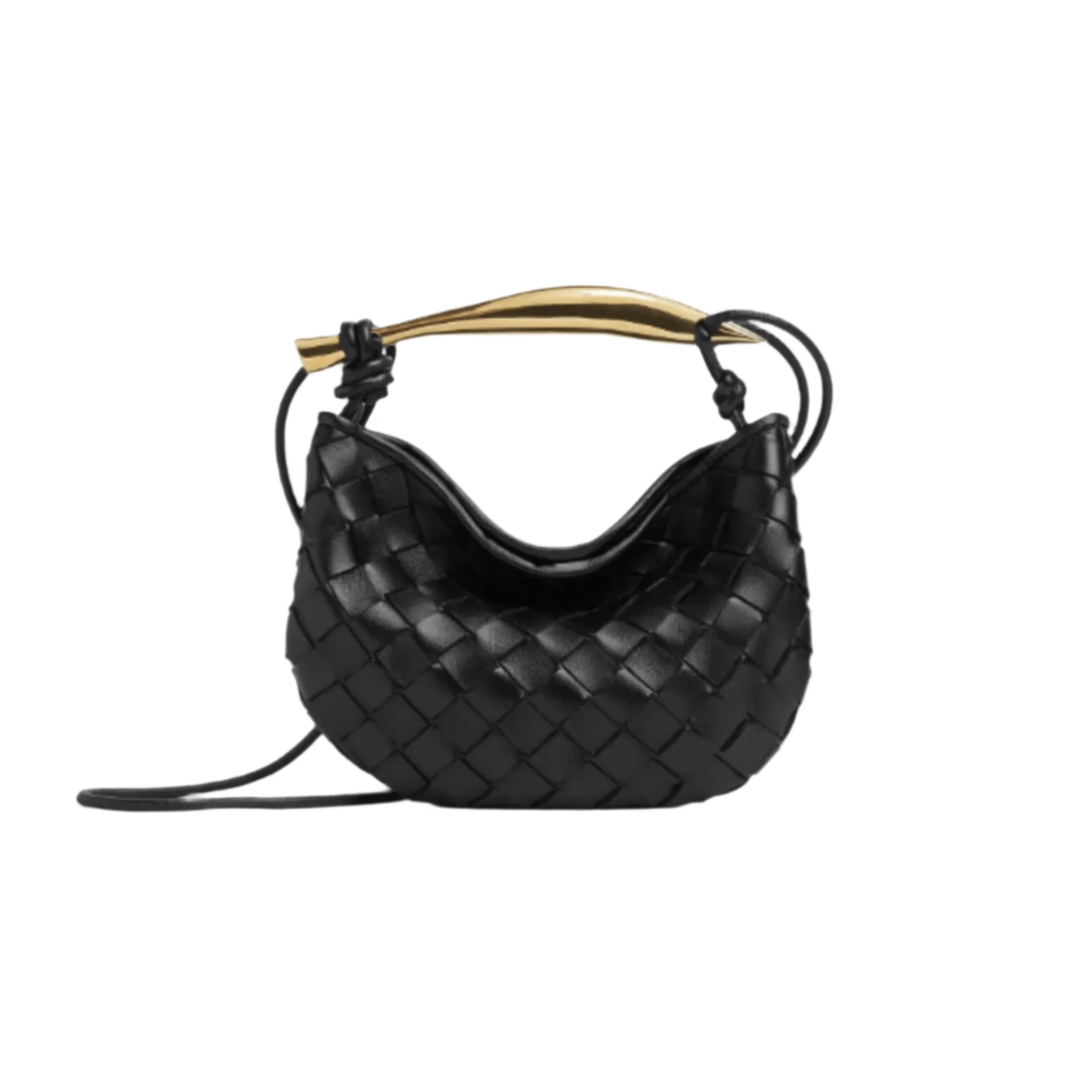 Bottega Veneta Baby Sardine Bag – Black Intrecciato Leather
