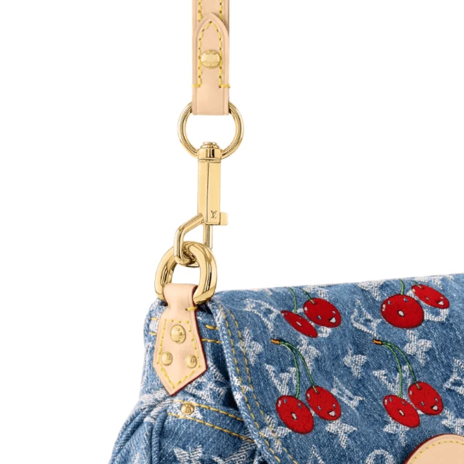 Louis Vuitton Bouncing LV x TM Sunset Denim Cherry Bag - Image 2