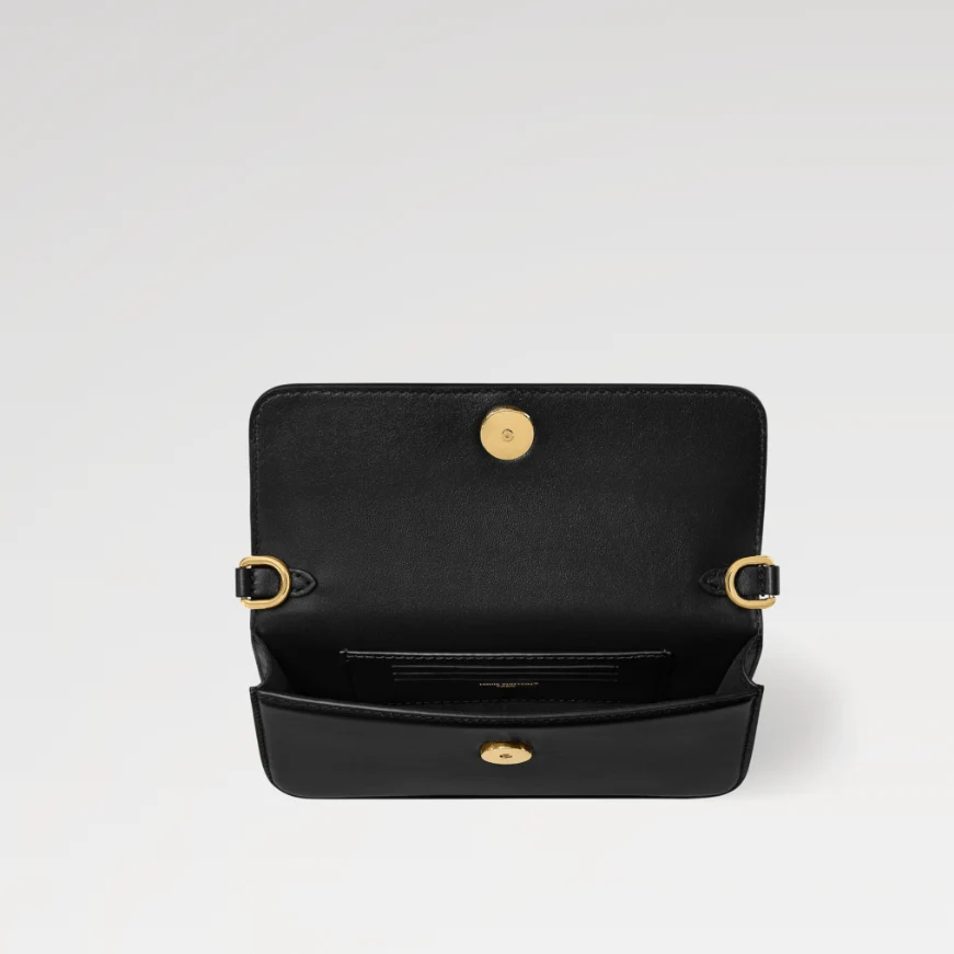 Louis Vuitton Bouncing Wallet On Chain LV Bloom – Black Crossbody Bag - Image 3