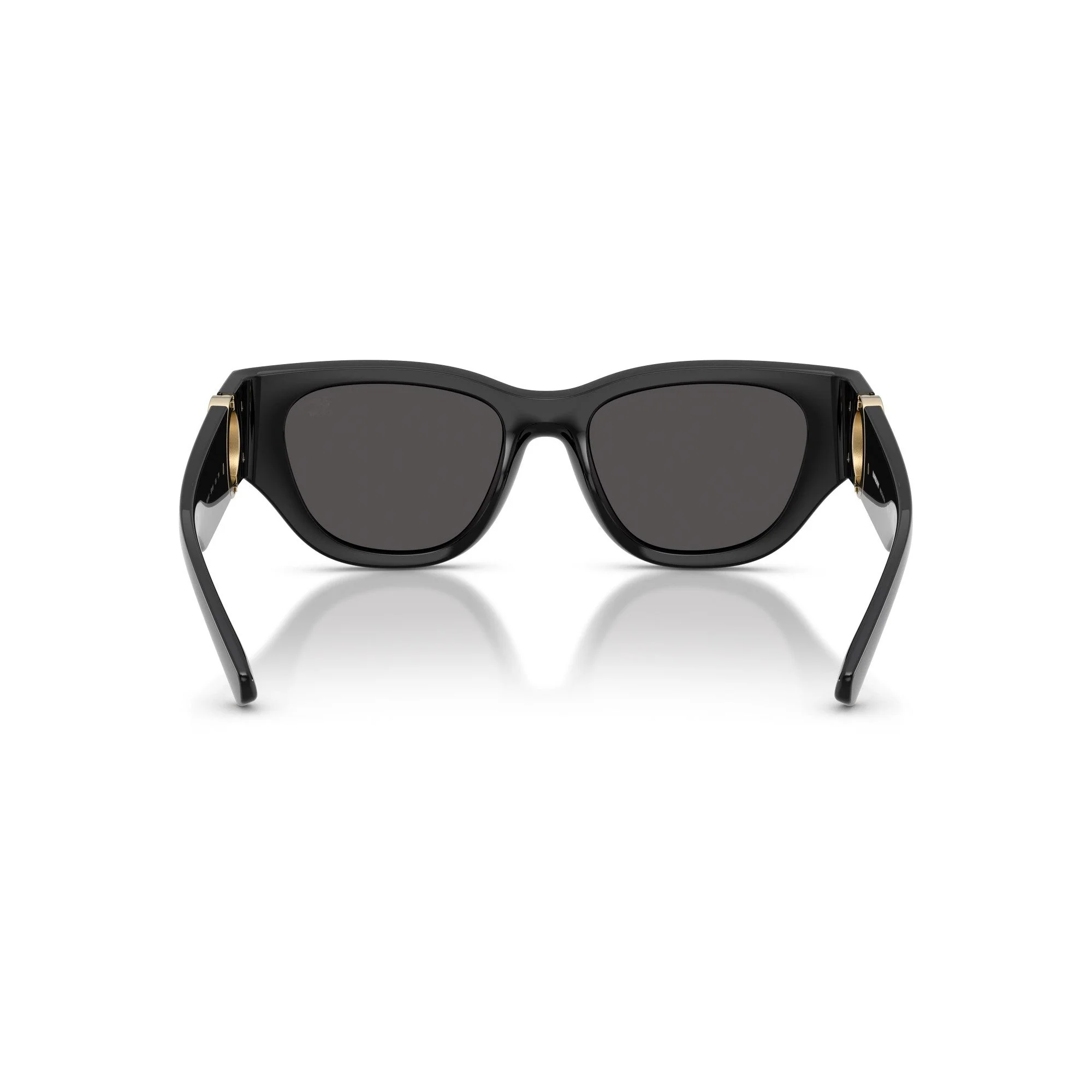 Burberry Black Cat-Eye Sunglasses With Gold Logo Accent - Image 4