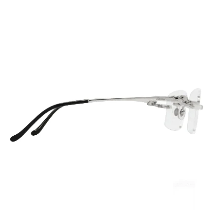 Cartier Panthère De Cartier Rectangle Eyeglasses Silver - Image 3