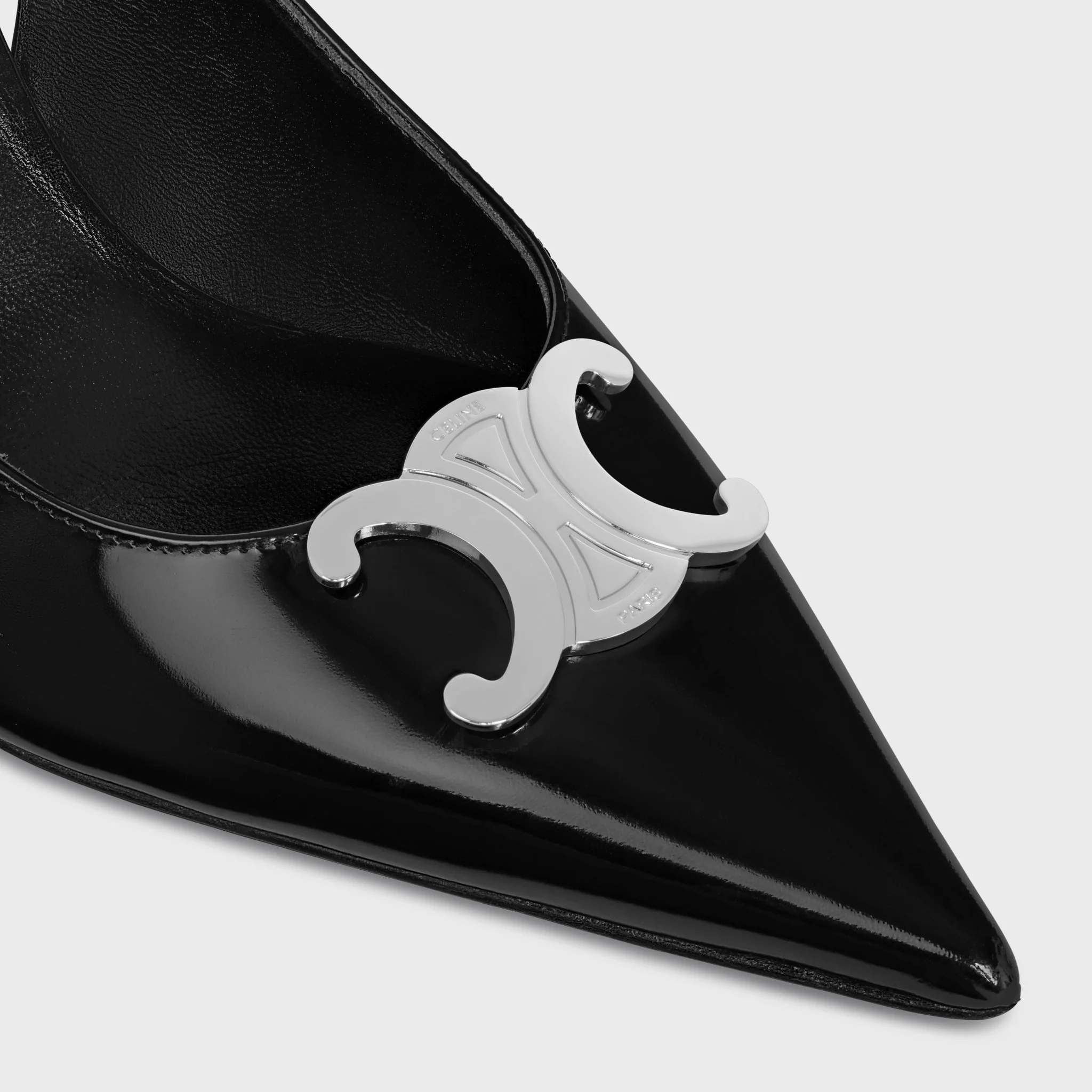 Celine Alma Triumph Patent Black Leather - Image 2