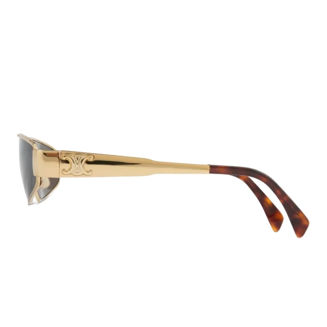 Celine Triomphe Metal 05 Sunglasses Gold Smoke - Image 2