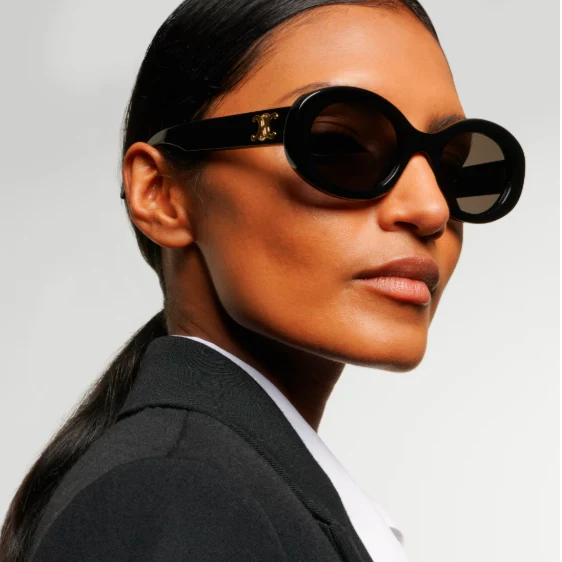 Celine Oval Sunglasses Women's Luxury Eyewear - Image 5