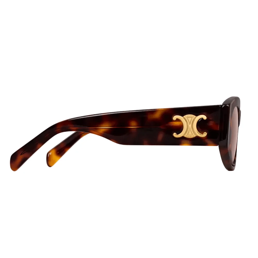 Celine Triomphe 15 Sunglasses in Acetate Dark Havana - Image 3