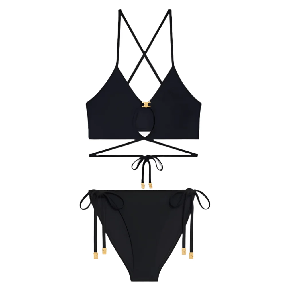 Celine Triomphe Balconette Top In Matte Jersey - Image 2