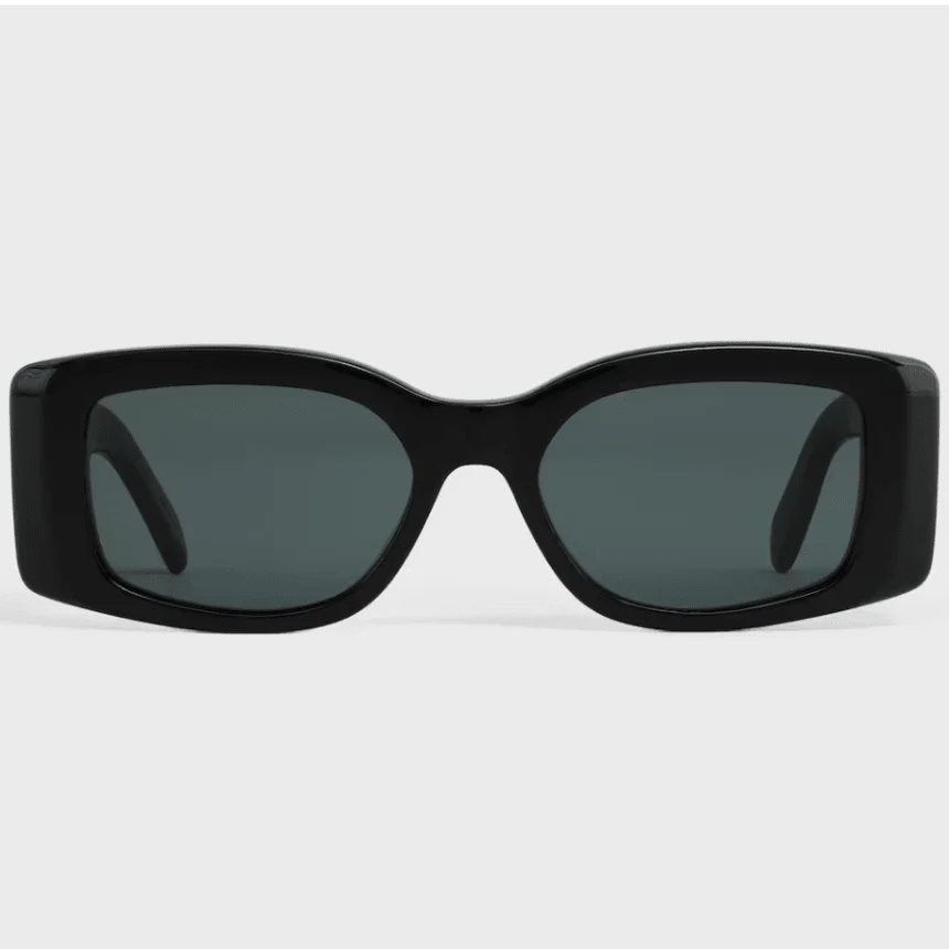 Celine Triomphe Sunglasses in Acetate Black - Image 3