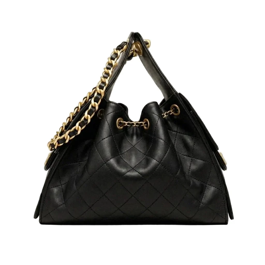 Chanel 25 Handbag Small Black - Image 3