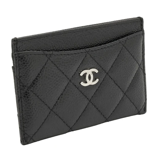 Chanel Caviar Quilted Card Holder Black - Image 2