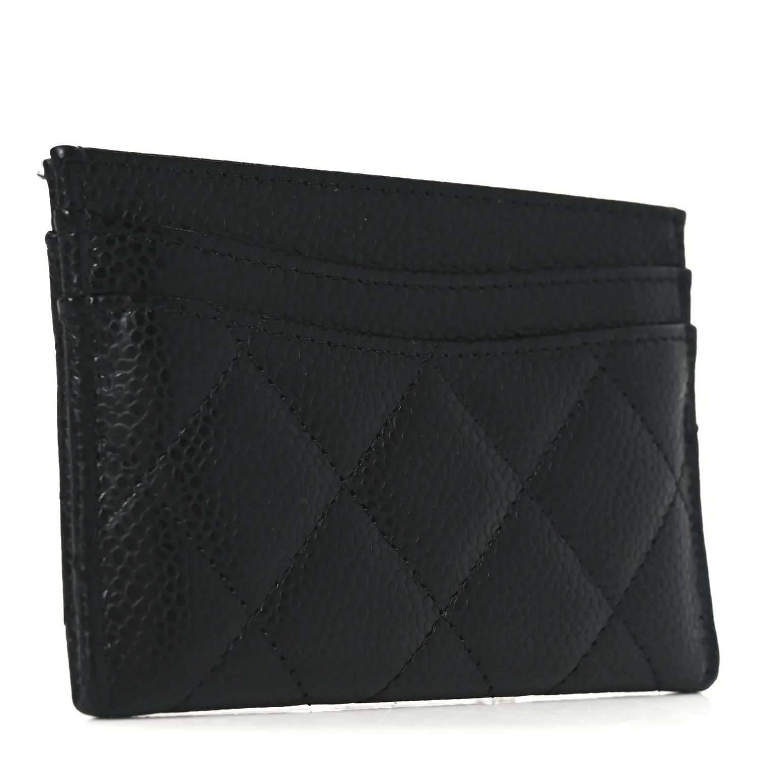 Chanel Caviar Quilted Card Holder Black - Image 3