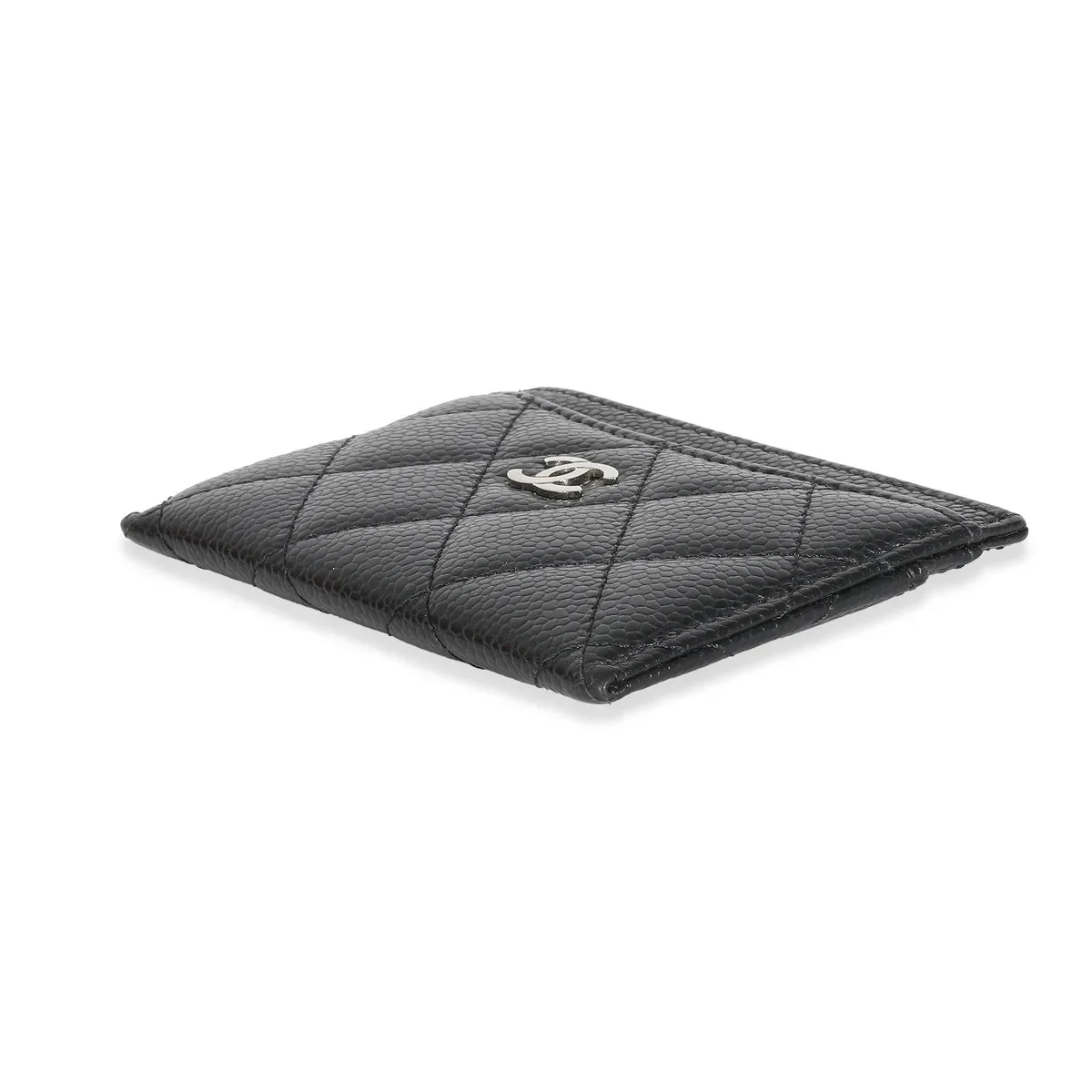 Chanel Caviar Quilted Card Holder Black - Image 4