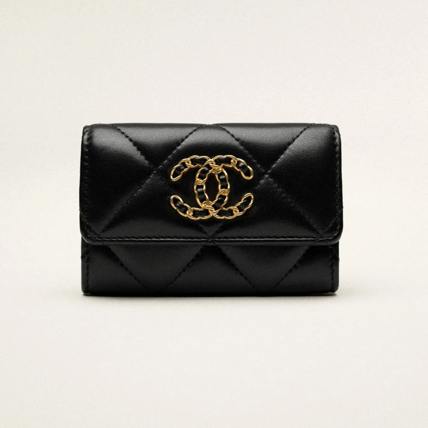 Chanel Leather Card Holder Black