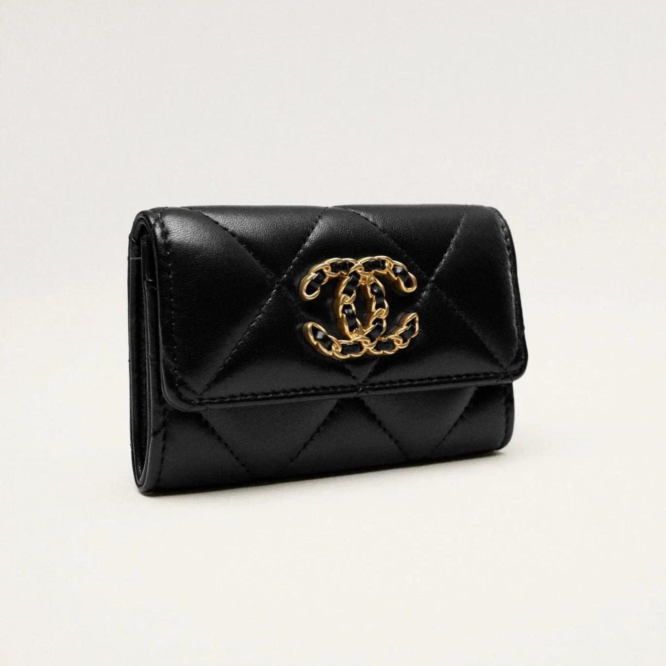 Chanel Leather Card Holder Black - Image 2