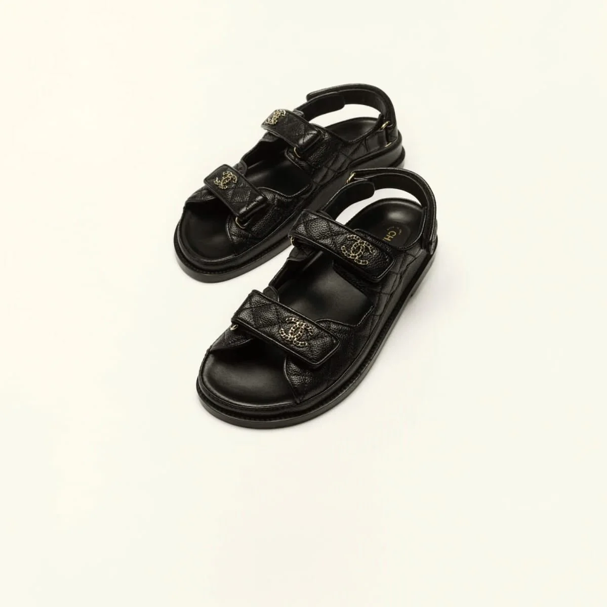 Chanel Sandals - Grain Leather Black - Image 3