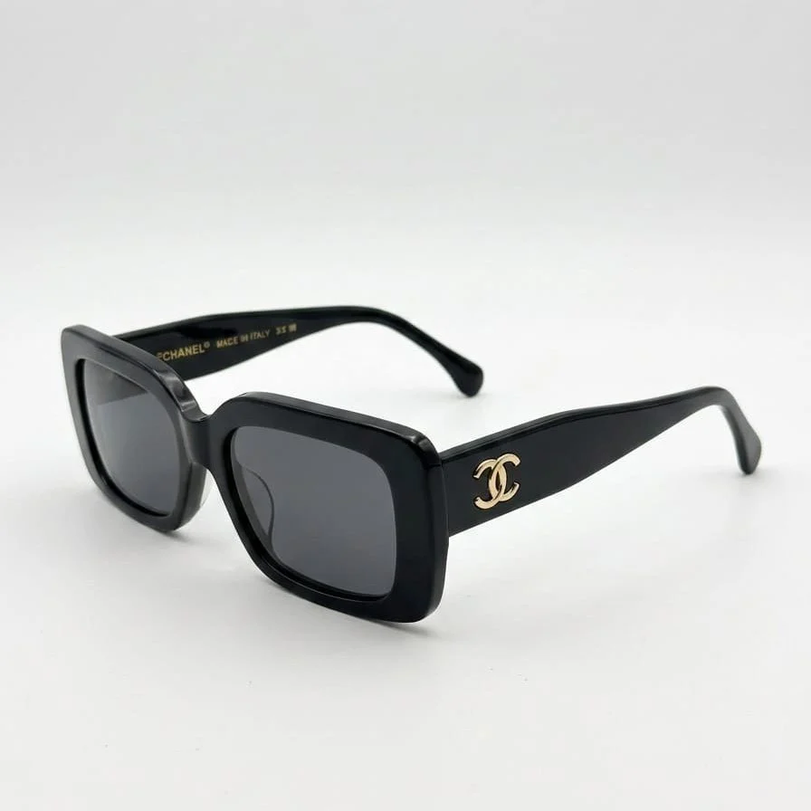 Chanel Square-Frame Signature Logo Sunglasses - Image 2