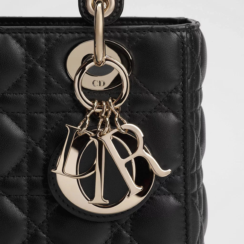 Dior Small Lady My ABCDior Bag Black Cannage Lambskin - Image 5