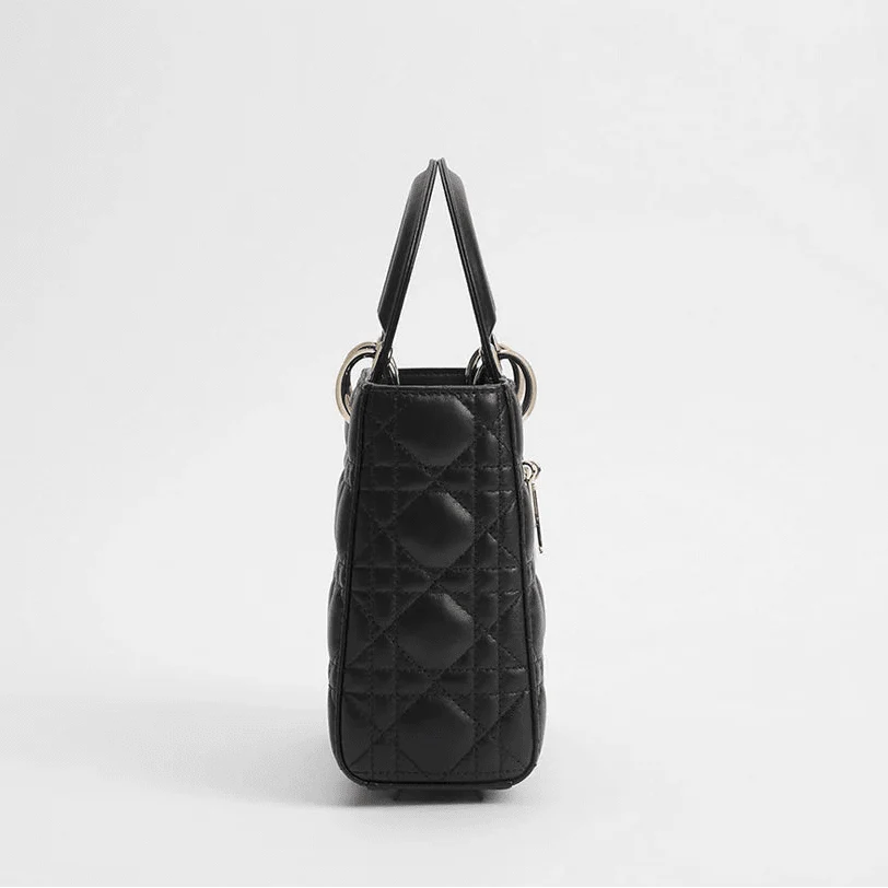 Dior Small Lady My ABCDior Bag Black Cannage Lambskin - Image 6