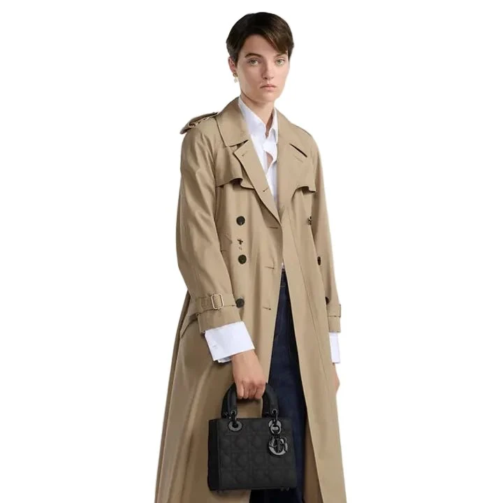Christian Dior Small bag Completely Matte Black Calfskin With a Cannage Pattern - Image 2
