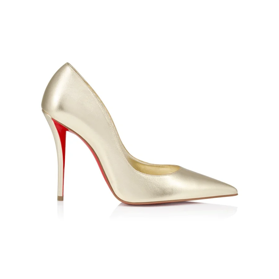 Christian Louboutin Pumps - Laminated Nappa Leather - Platine - Women 100 mm - Image 5