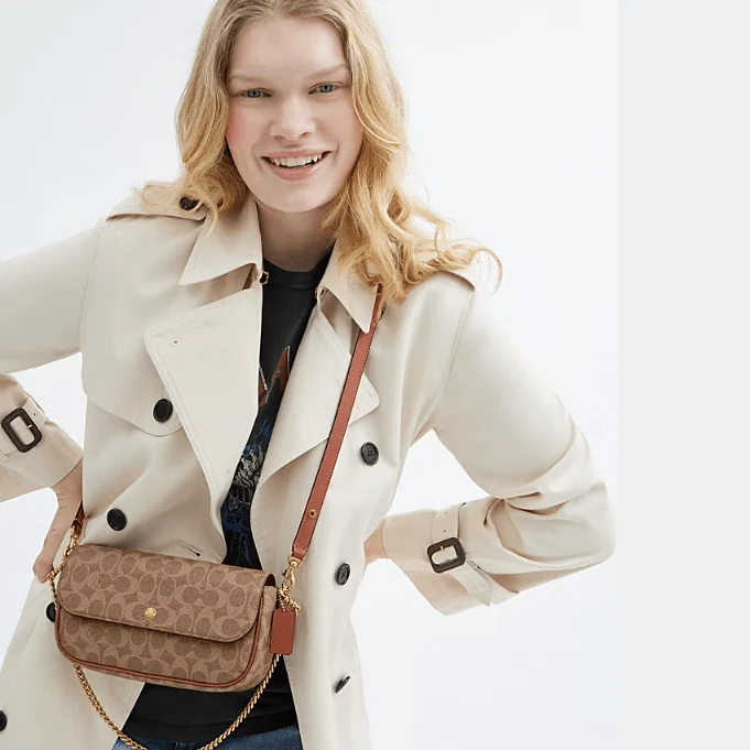 Coach Brook Flap Chain Bag In Signature Canvas - Image 5