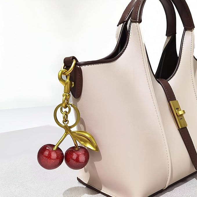 Coach Cherry Bag Charm Brass/Red Apple - Image 7