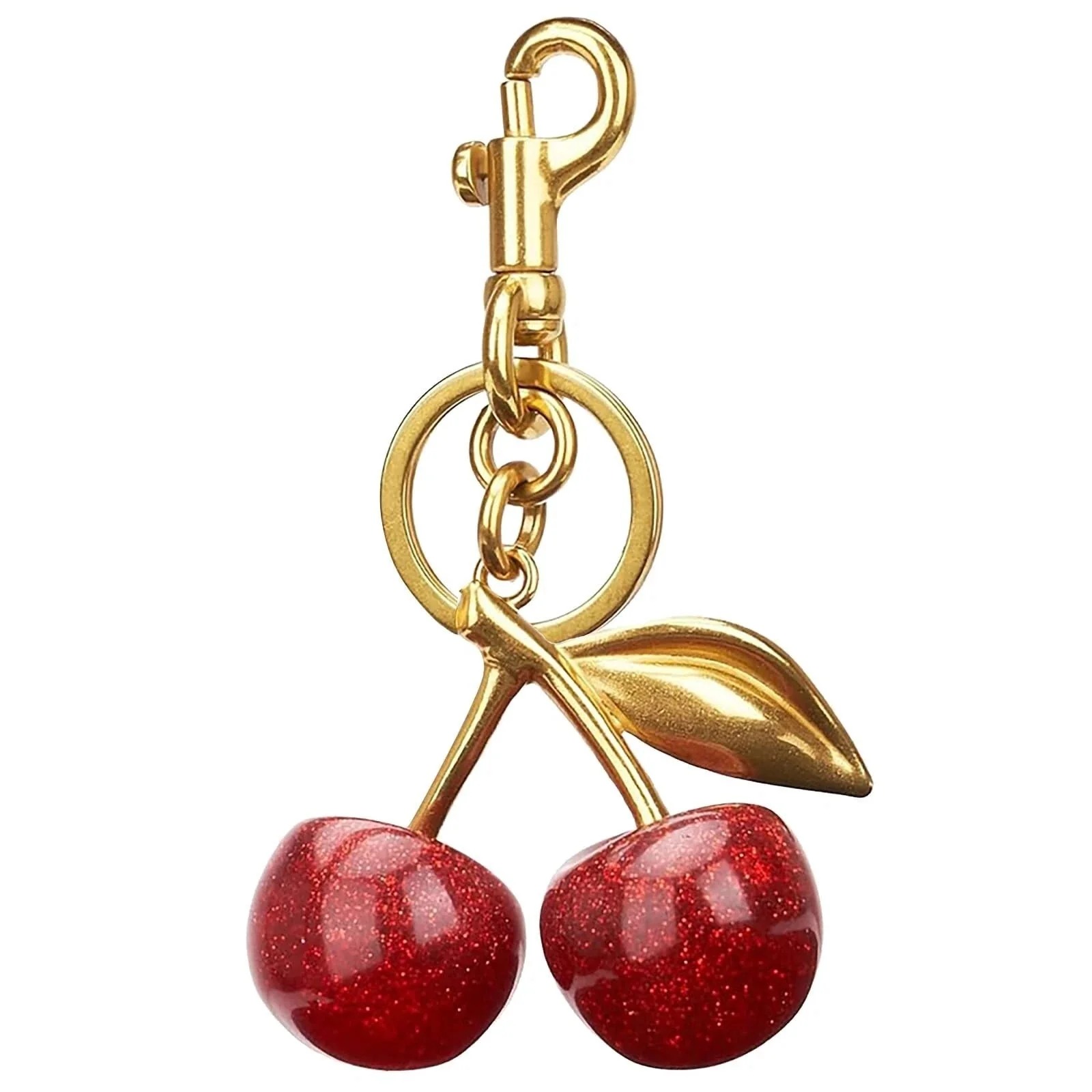 Coach Cherry Bag Charm Brass/Red Apple - Image 8