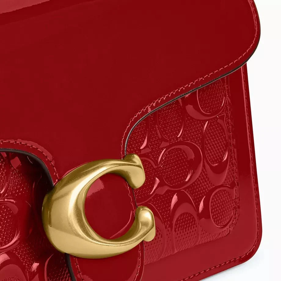 Coach Red Tabby Shoulder Bag 26 - Signature Leather - Image 3