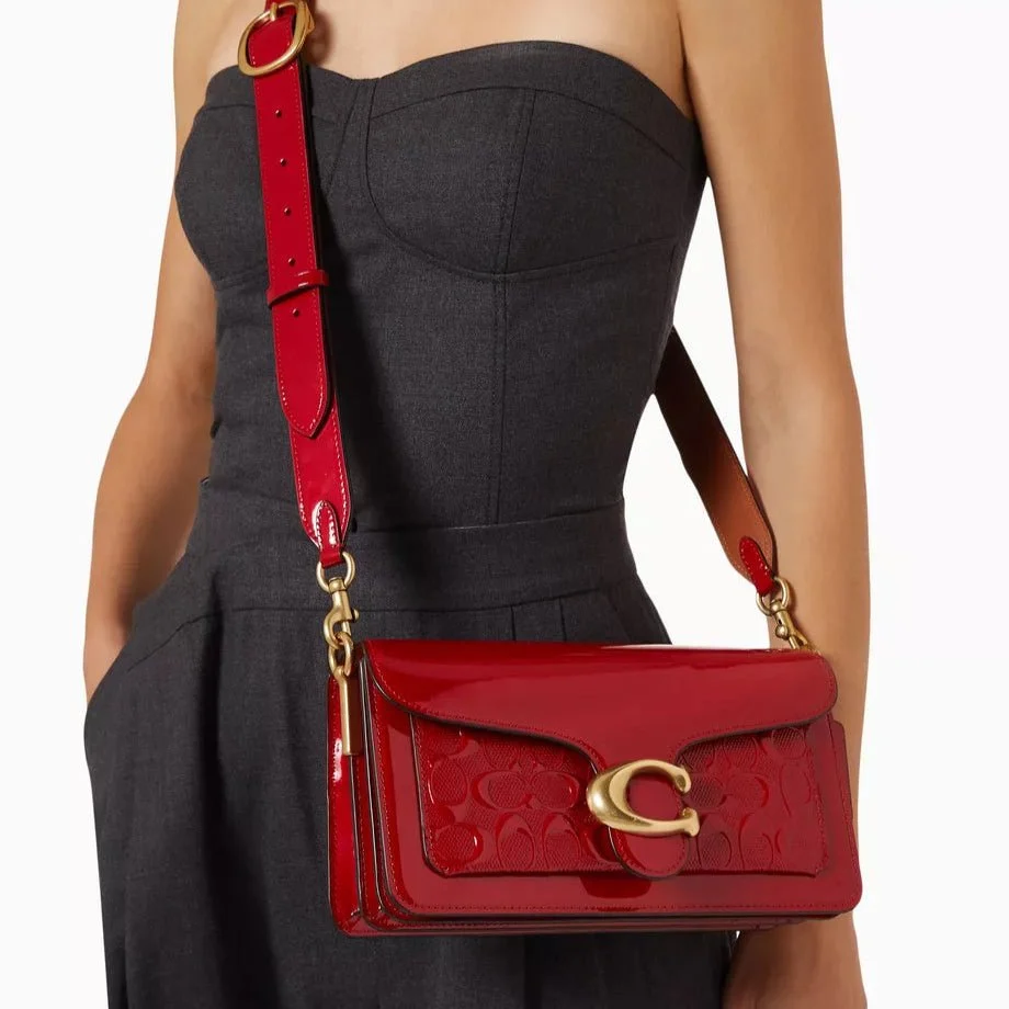 Coach Red Tabby Shoulder Bag 26 - Signature Leather - Image 5