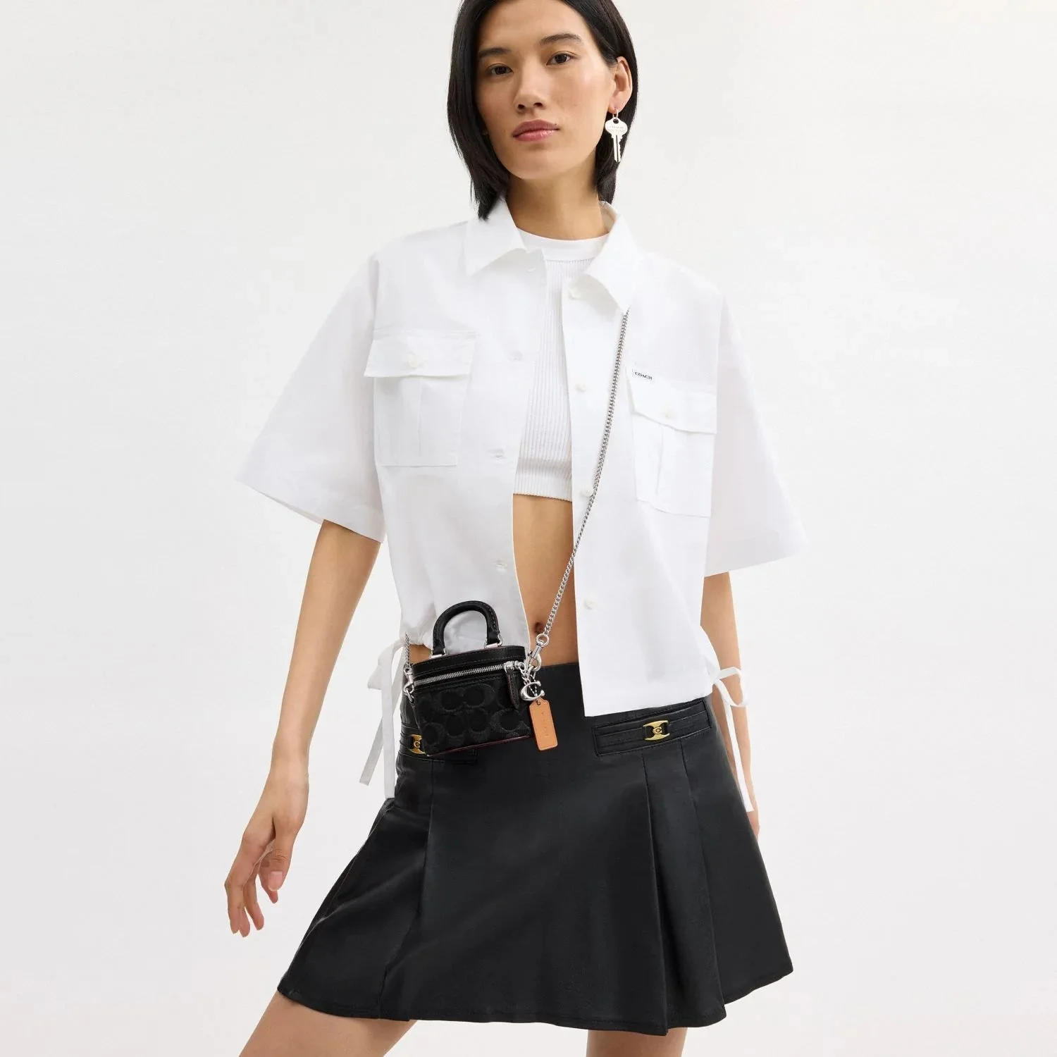 Coach Signature Denim Trail Crossbody Bag - Image 3